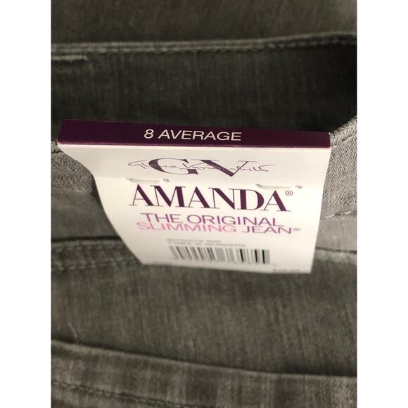 Gloria Vanderbilt Slimming Jeans Women's Size 6 Amanda Original Gray NEW - Picture 5 of 8